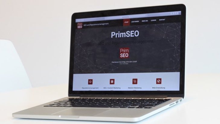 Primseo Website auf Macbook - Linkbuilding richtig umsetzen